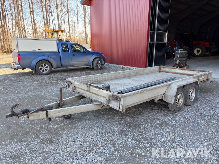 2-axlat Personbilssläp i Aluminium Bil O Plåt 1300/2