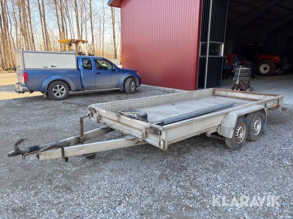 2-axlat Personbilssläp i Aluminium Bil O Plåt 1300/2