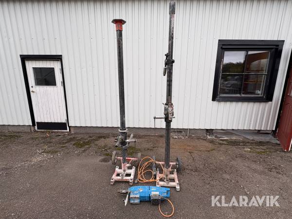 Kärnborrmaskin Tyrolit DME33 UWP med 2st stativ
