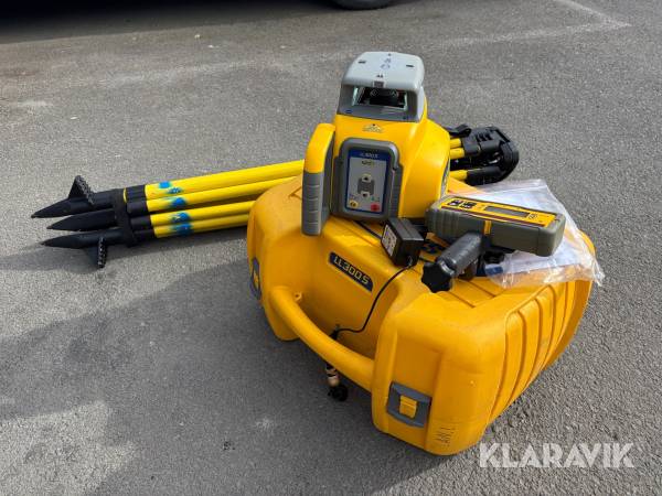 Plan- och vertikallaser Spectra LL300S med stativ, mätsticka, mottagare,  och laddare