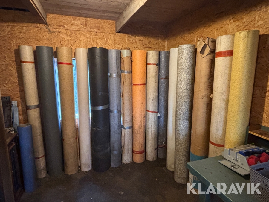 Plastmattor till badrum 15st rullar