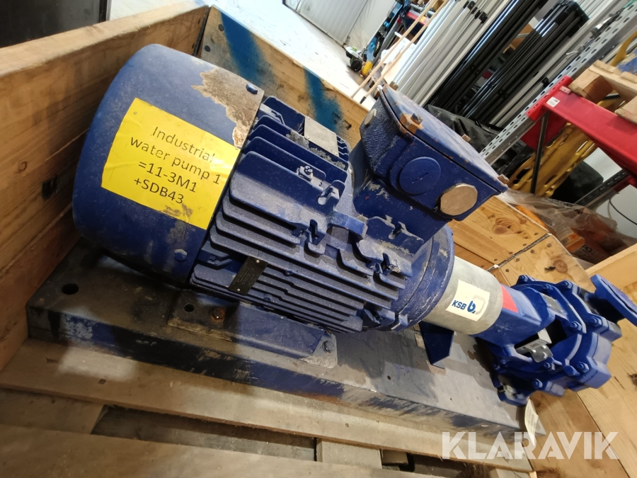 Centrifugalpump KSB ETN050-032-200 D209MM 29,22 M3/H med 11kW elmotor
