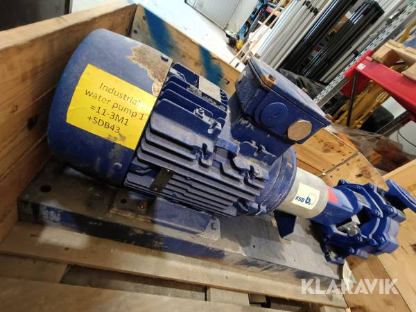 Centrifugalpump KSB ETN050-032-200 D209MM 29,22 M3/H med 11kW elmotor