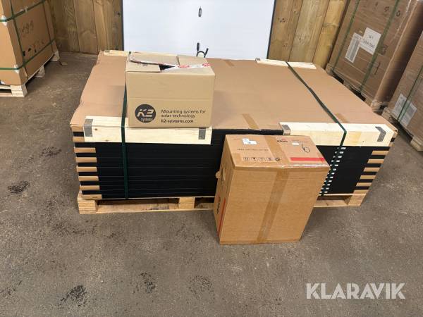 Solceller Ja solar JAM54S30-405/MR med 6 kW  växelriktare och montageutrustning för plåttak