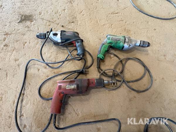 Borrmaskiner Hitachi/Hilti/Bosch - GBM 13-2RF/DV 20B2/TS 13