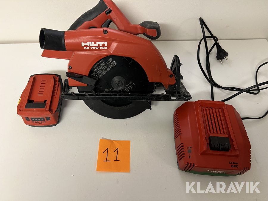 Cirleksåg Hilti SC 70W-A22