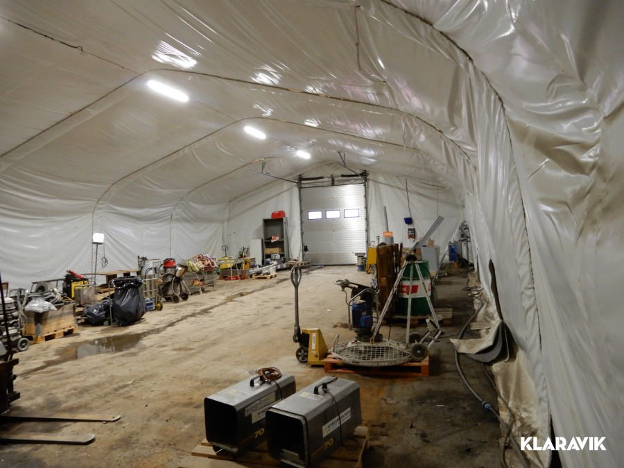 Lagertält, isolerat. 240m2