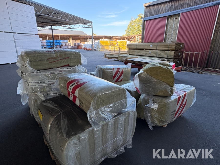 Parti med blandad isolering Paroc & Rockwool