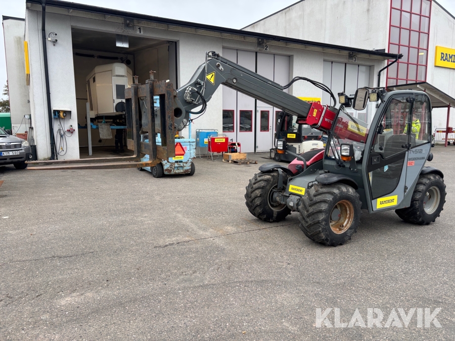 Teleskoplastare Weidemann T4512 CC35 4m 3ton med gafflar