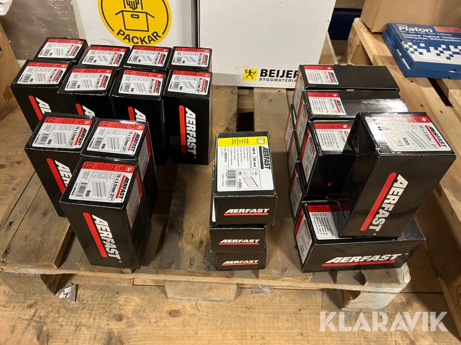 Parti med blandad spik till spikpistol Aerfast