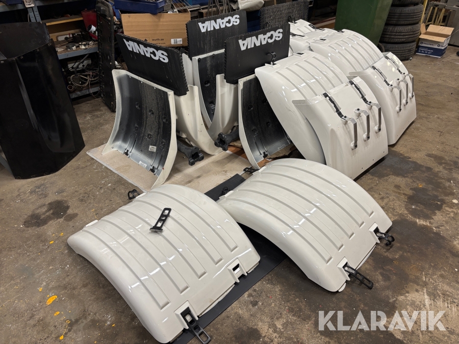 Kompletta bakskärmar Scania för tridem