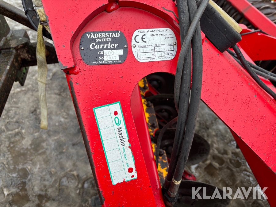 Tallriksredskap Väderstad Carrier CR 400