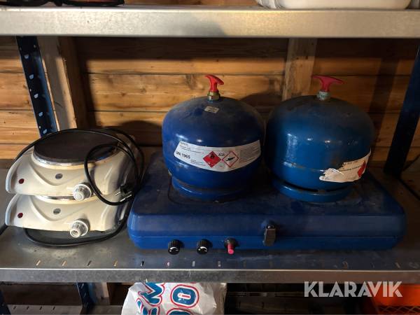 2 st Gasolkök + 2 st Kokplattor Primus mfl