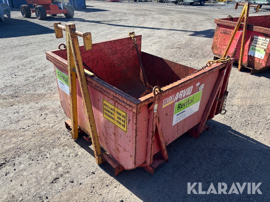 Materialbasker Starke Arvid kedjetömmande 2000kg