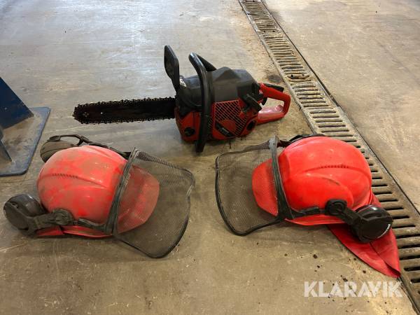Motorsåg & hjälmar Jonsered CS 2145