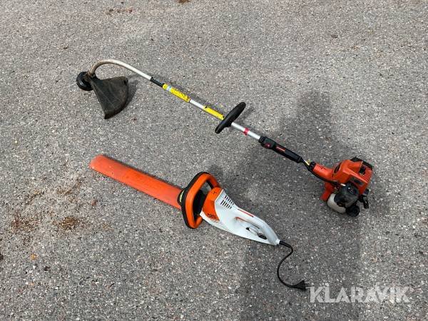 Häcksax och trimmer Stihl & Hitachi