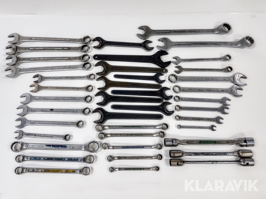Uppsättning med fasta nycklar  Kamasa, Bahco, Elora, Gedore