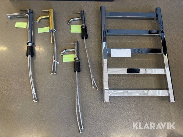 Tvättställsblandare 4st och handukstork