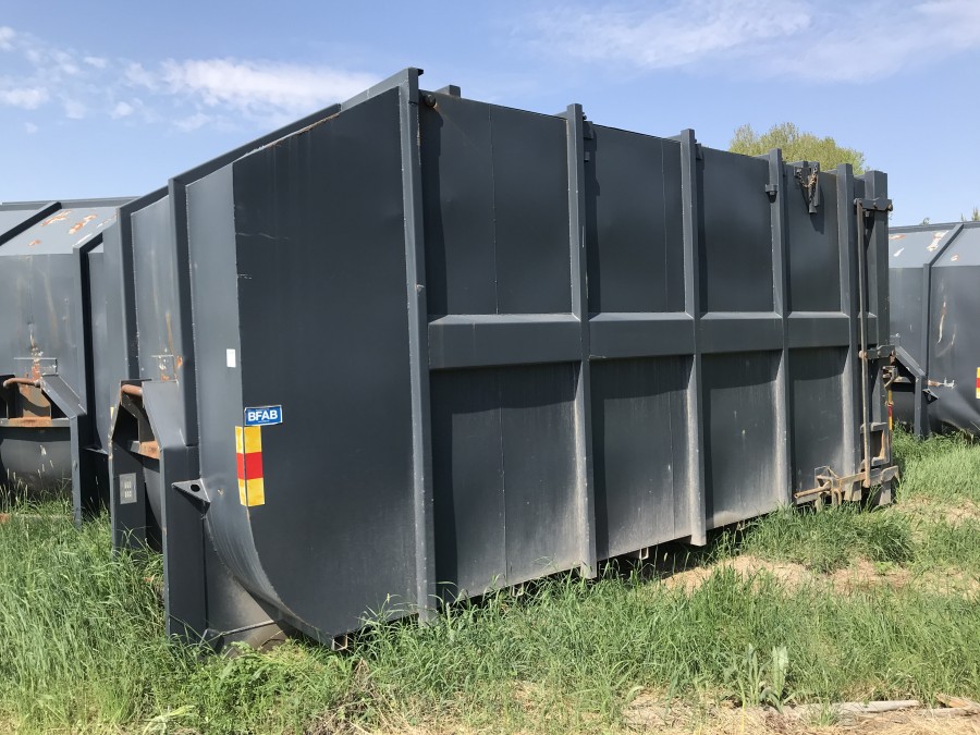 Komprimator med container