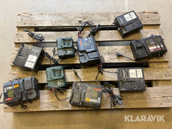 Laddare 9 st Metabo, Panasonic, Max 