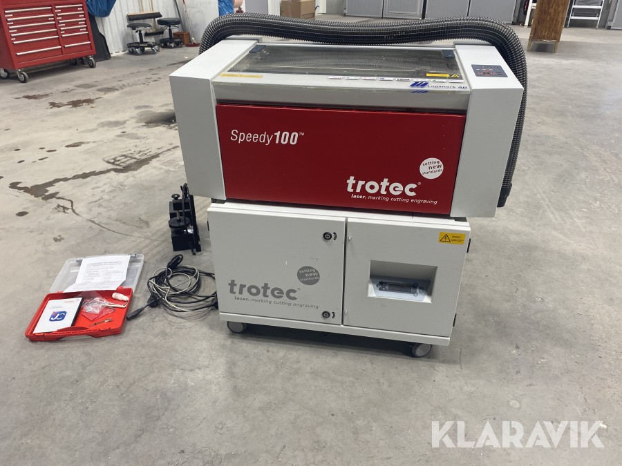 Gravyrlaser Trotec Speedy 100 med Flexx-teknik