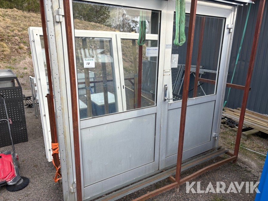 Entrédörr i aluminium 2400x2150mm