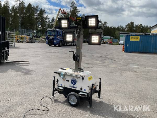 Belysningsmast teleskop på hjul Generac Link T3 6,7m 4x185W