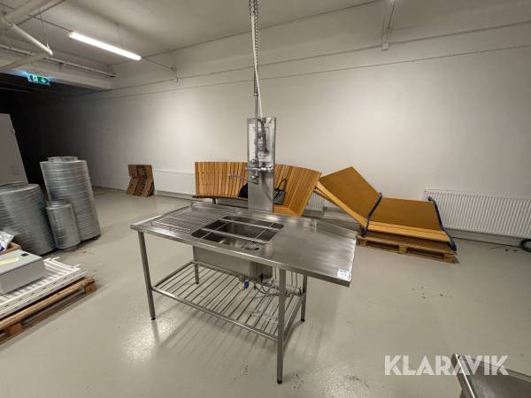 Diskbänk för storkök