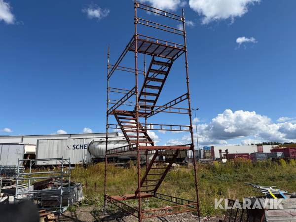 Komplett trapptorn Haki 6 m