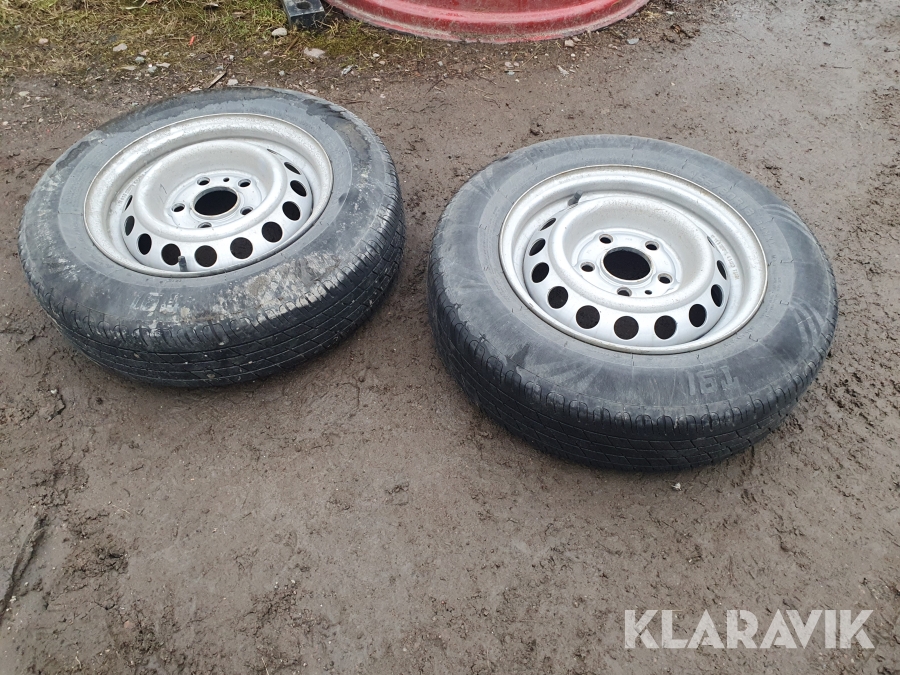 Personbilssläp med gallergrindar Brenderup