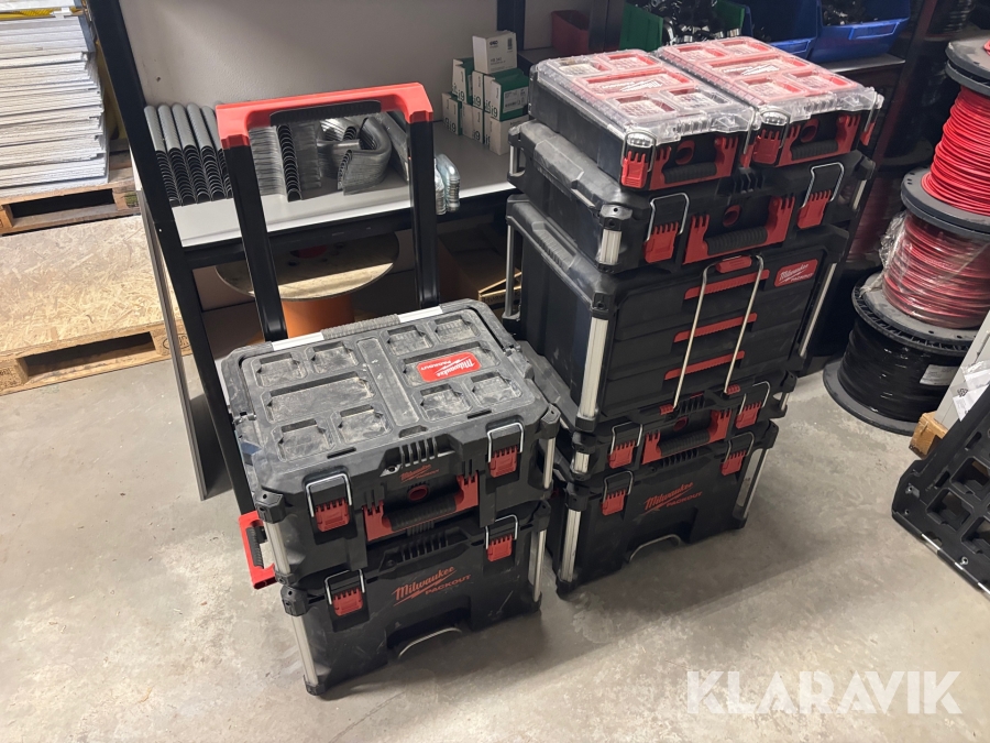 Verktygsvagn Milwaukee Packout 2 st