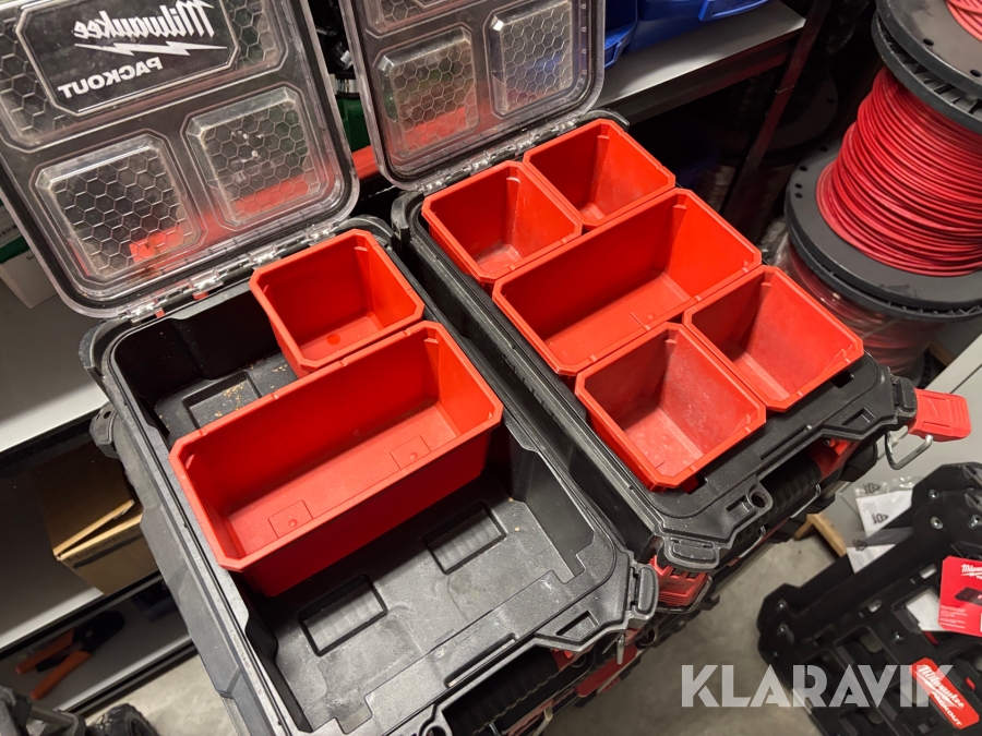 Verktygsvagn Milwaukee Packout 2 st