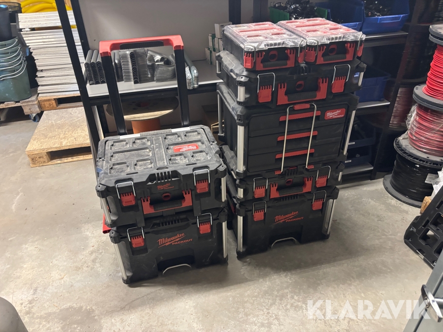 Verktygsvagn Milwaukee Packout 2 st
