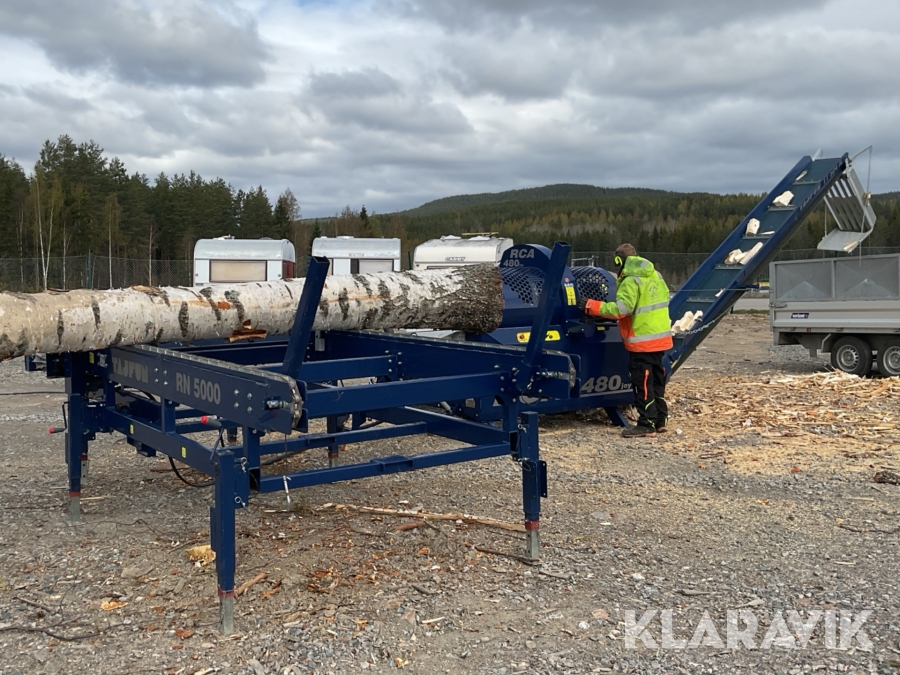 Vedmaskin Tajfun RCA 480 joy med matarbord