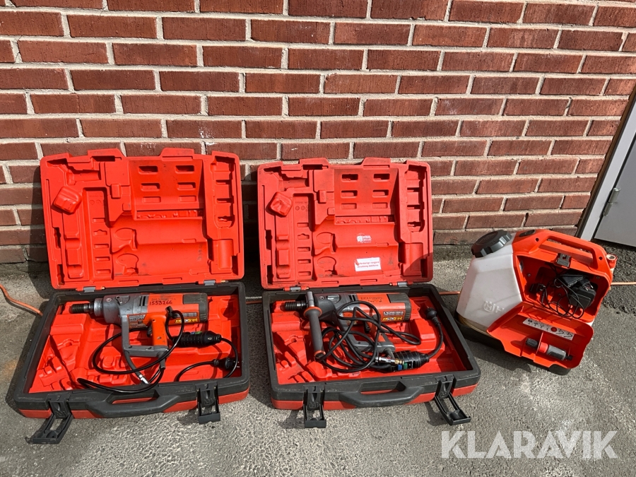 Kärnborrmaskiner Husqvarna DM 230 2 st, med vattentank