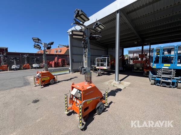 Belysningsmast Satema Link240 -1137m Teleskop på hjul 7m Led