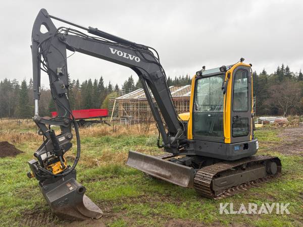 Grävmaskin Volvo ECR58 med tiltrotator