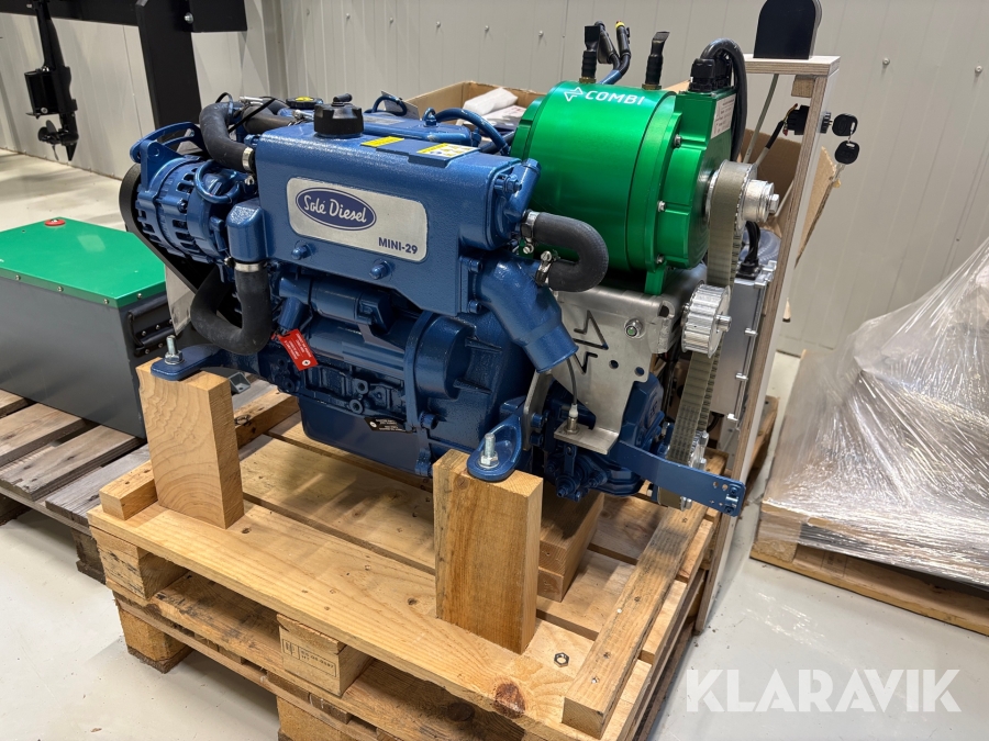 Båtmotor Sole Diesel Mini 29 hybrid med batteripack litium