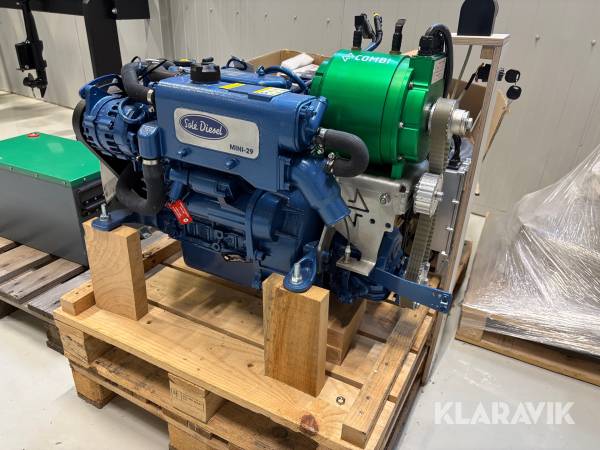 Båtmotor Sole Diesel Mini 29 hybrid med batteripack litium