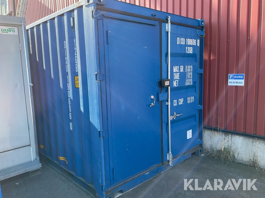 Container 10 fot isolerad med dörr i dörr