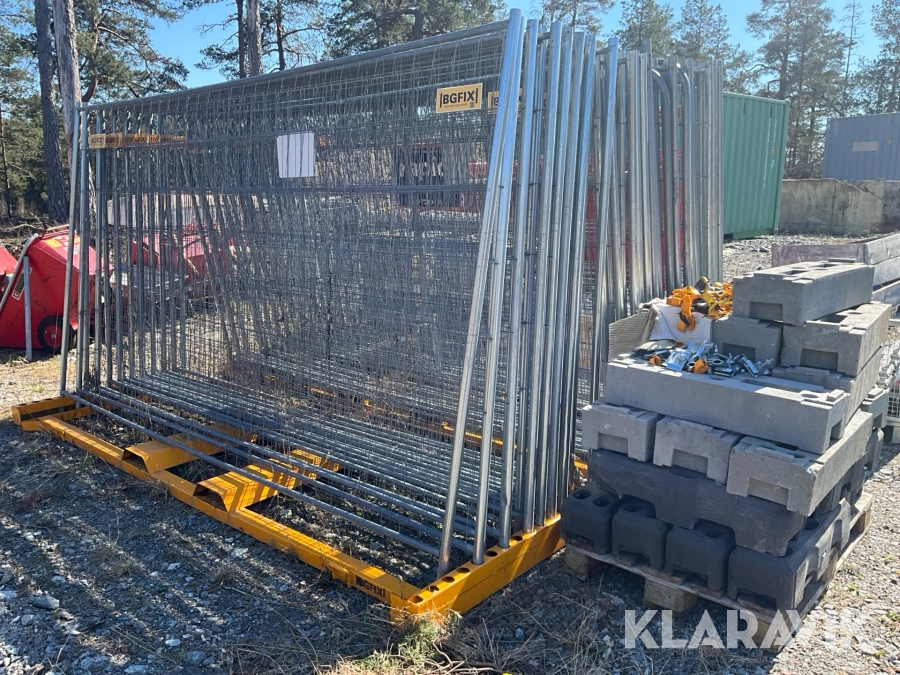 Byggstängsel 44st BGFIX med fötter