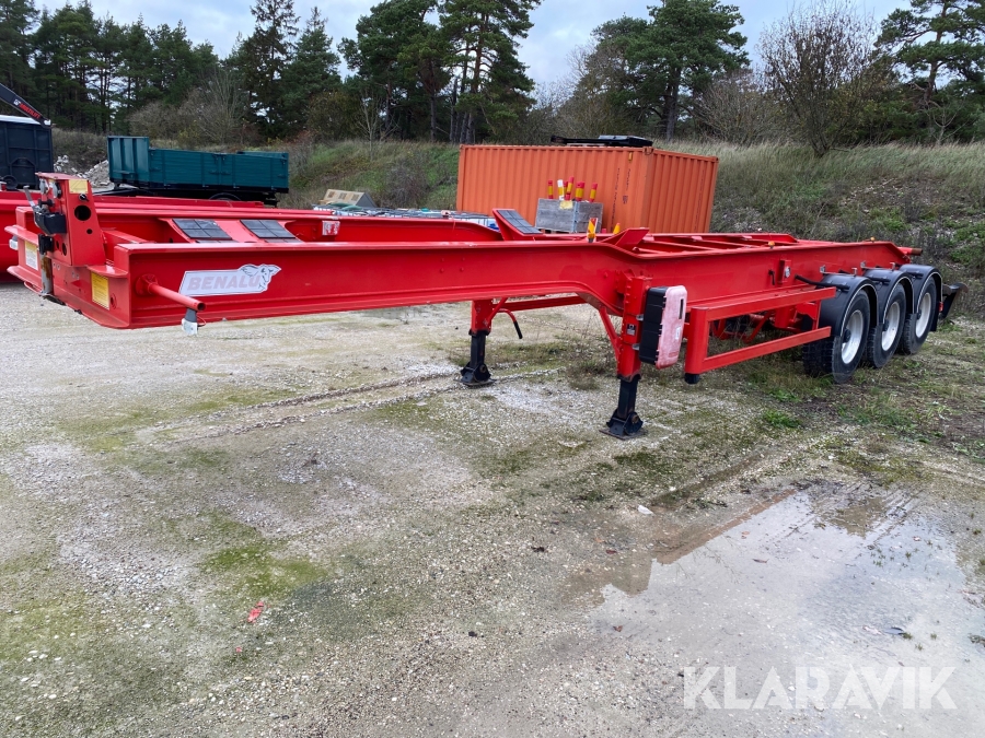 Tipptrailer chassi aluminium Benalu Astro Runner