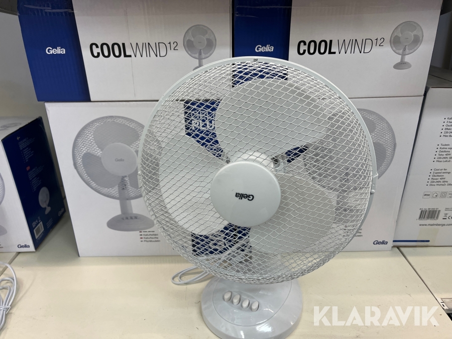 Bordsfläkt Gelia Coolwind12 6st