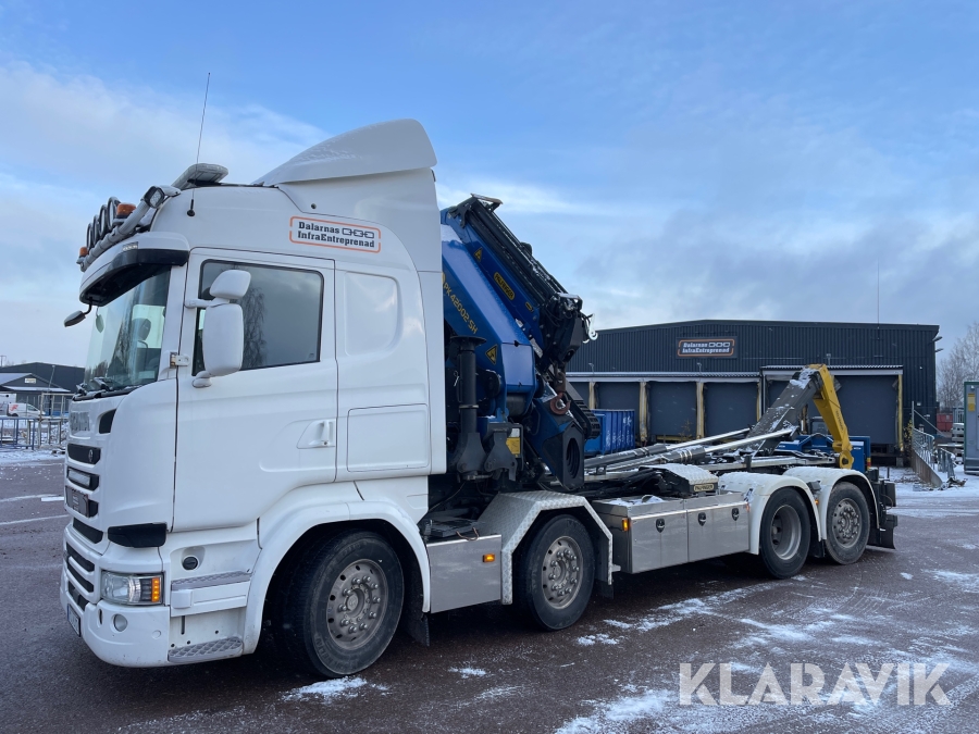 Kranbil Scania R490 LB8x2 Palfinger PK420 med jibb