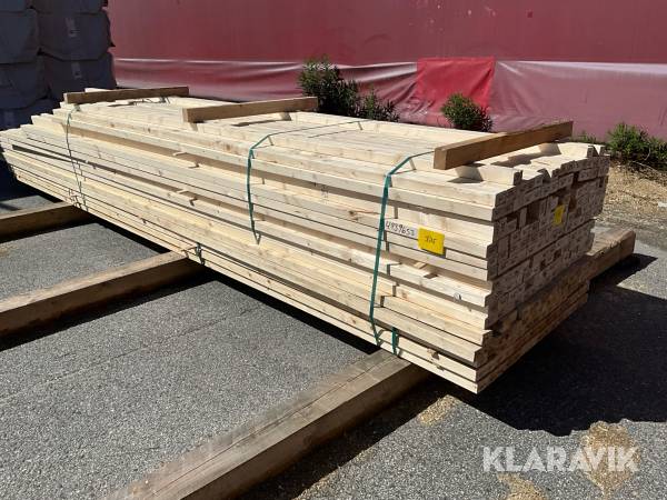 Virkespaket hyvlad regel 45x70 ca 1000 m