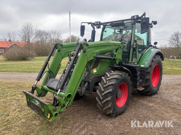 Traktor Fendt 313 Vario med frontlyft och frontlastare