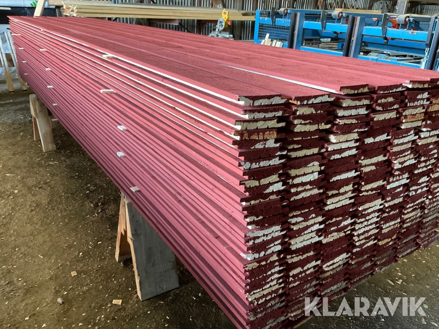 Falsad spårpanel med raka kanter (ytterpanel) 22x145
