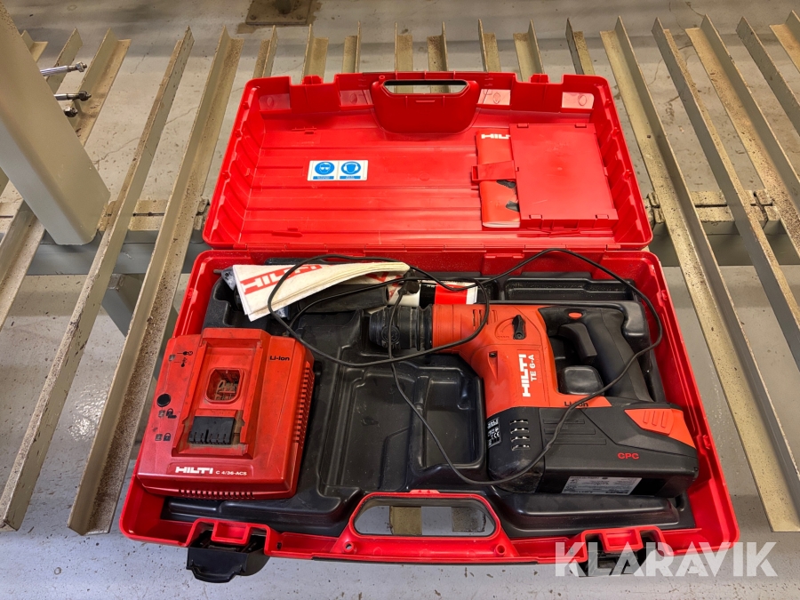 Slagborrmaskin Hilti TE 6-A 36 36 V med låda, batteri och laddare