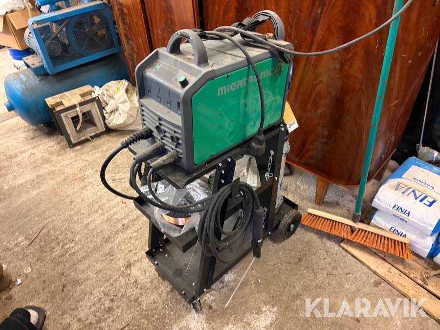 Svets Migatronic Rally mig 161i med vagn & tub