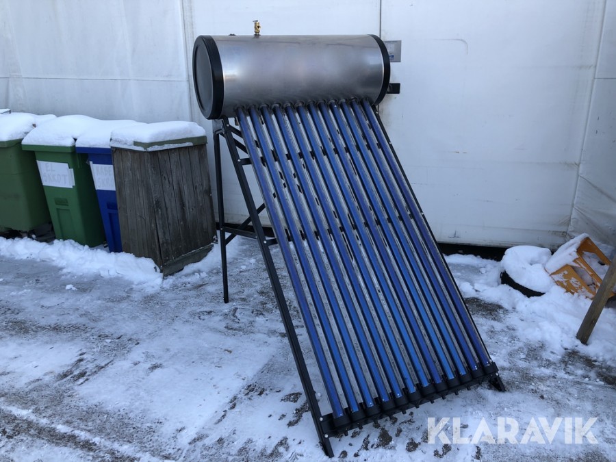 Solfångare för varmvatten 100L (Ny)